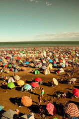 Crowded beach