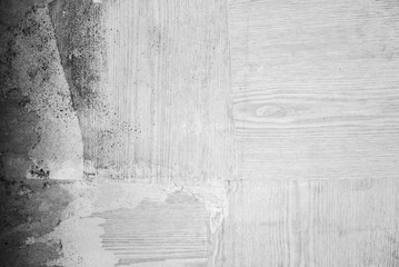 Obraz premium Abstract white beige wallpaper texture. Ribbed concrete or paper background with small holes and scratches. Old vintage wall. Vertical photo.