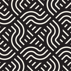 Fototapeta premium Vector seamless pattern. Modern stylish abstract texture. Repeating geometric tiles..