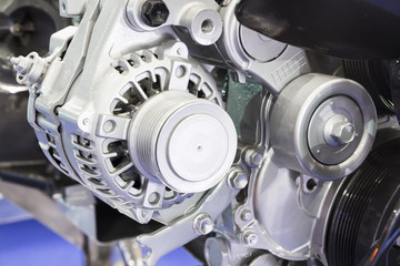 an alternator in engine to generate electric