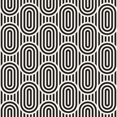 Obraz premium Vector seamless pattern. Modern stylish abstract texture. Repeating geometric tiles..