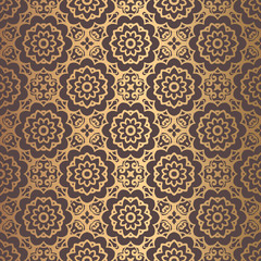 Golden Arabesque Pattern