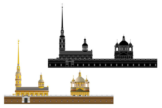 Peter and Paul Fortress, isolated