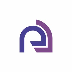 letter logo design for company, technology and branding
