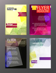 Vector Brochure Flyer Design Layout Templates. Abstract