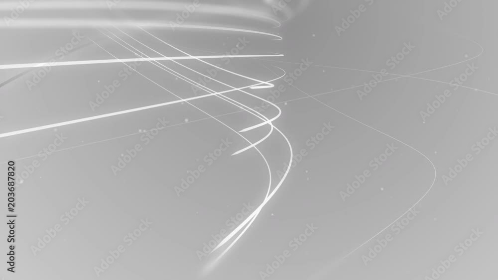 Aufkleber Abstract line background animation with particle shiny glitter effect