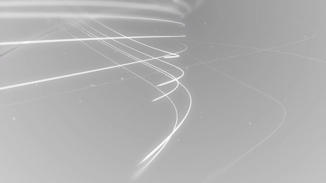 Abstract line background animation with particle shiny glitter effect