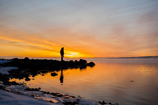 Walking into the sunset