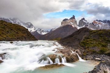 Salto Grande waterfall at Torres del Paine National Park