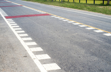 Road with a dividing line