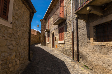 Fototapeta na wymiar Sicilian medieval village