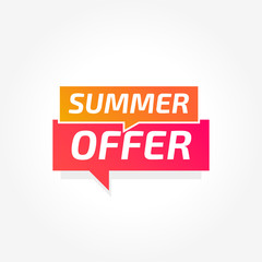Summer Offer Commercial Tag