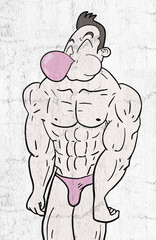 funny strong man