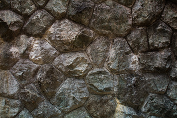 Laterite stone wall background beautiful old vintage. From Phuket Island Thailand