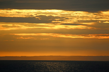 Sunset from Chesil Bank, Dorset