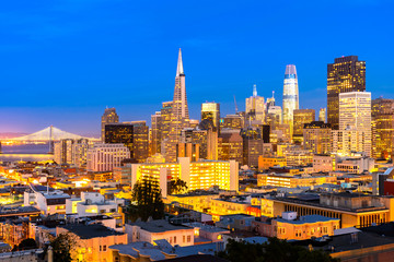 Fototapeta na wymiar San Francisco Aerial View