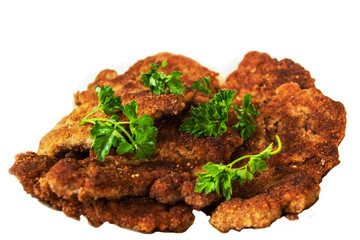 Grilled chops of meat