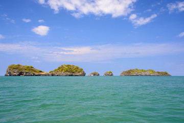 Naklejka premium Rock island near Koh Lipe and Koh Adang, Satun Province Thailand