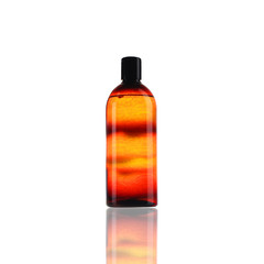 brązowa butelka szamponu