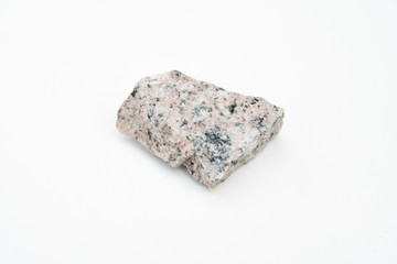 syenite rock isolated over white