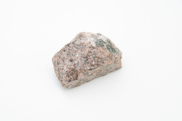 quartz syenite isolated over white