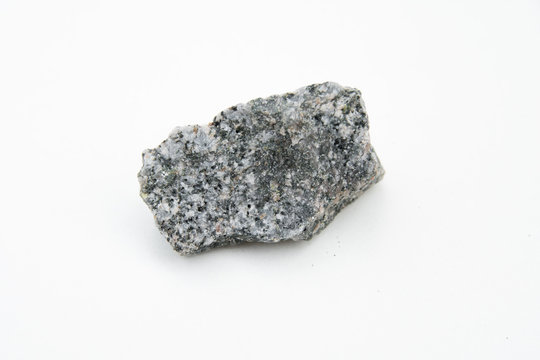 quartz diorite stone  isolated over white