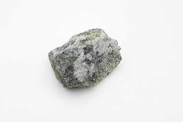 serpentinite rock isolated over white