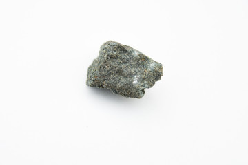 hornblende rock isolated over white