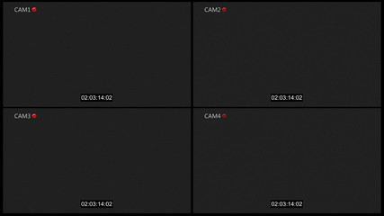 cctv four cam with rec dot