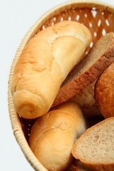 bread in basket 