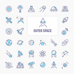 Outer Space Minimal Icon Set