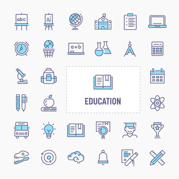 Education Minimal Icon Set