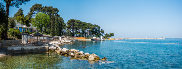 Holiday resort on Adriatic beach, mediterranean
