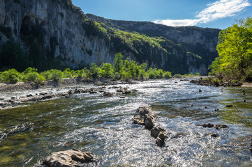 View of Ardeche Gorges