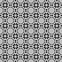 Seamless decorative pattern in a b;lack - white colors