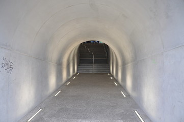 Interior of Tunnel in Lugano, Switzerland