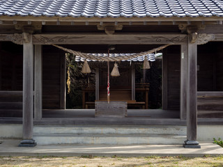Fototapeta na wymiar Traditional Japanese shinto shrine