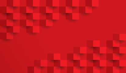 Red abstract background vector with blank space for text.
