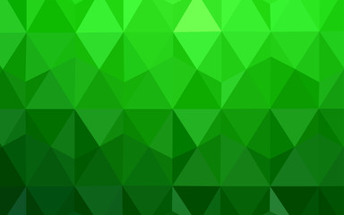 Fototapeta premium Light Green vector polygon abstract layout.