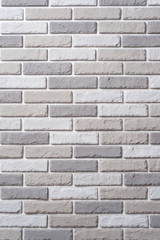 White brick wall. Block background, design pattern