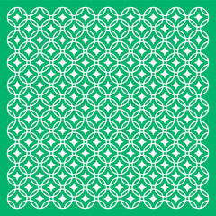 Green ornament pattern vector