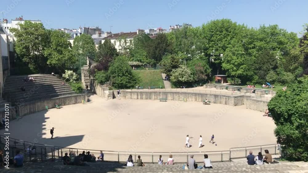 Poster Arènes de Lutèce à Paris