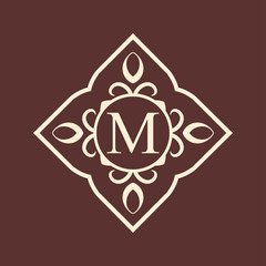 Vintage ornamental monogram