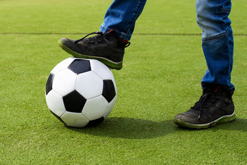 Fototapeta premium play ball on the field