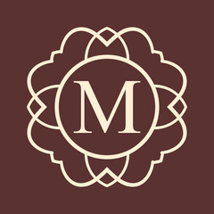 Vintage ornamental monogram