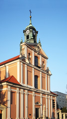 Church of the Nativity of Blessed Virgin Mary in Warsaw. Poland