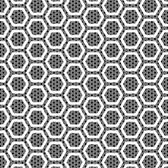 Abstract geometric pattern seamless background of hexagons. Uniform hexagon format.