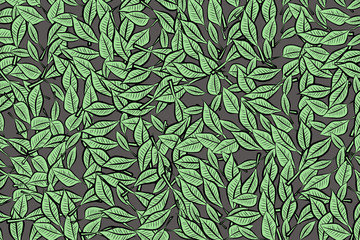 Color abstract leaves drawing pattern generative art background. Geometric, details, backdrop & messy.