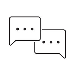speech bubbles icon isolated vector illustration design