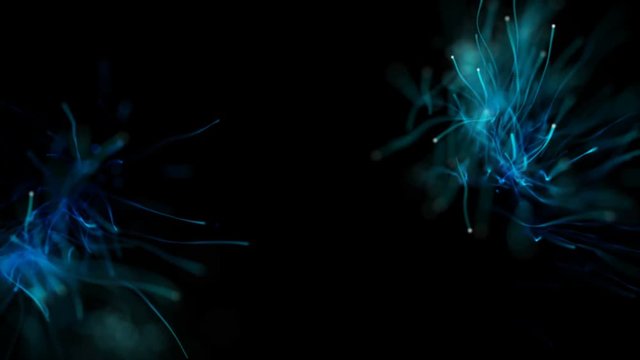 Abstract Particles Emergence Computer Animation